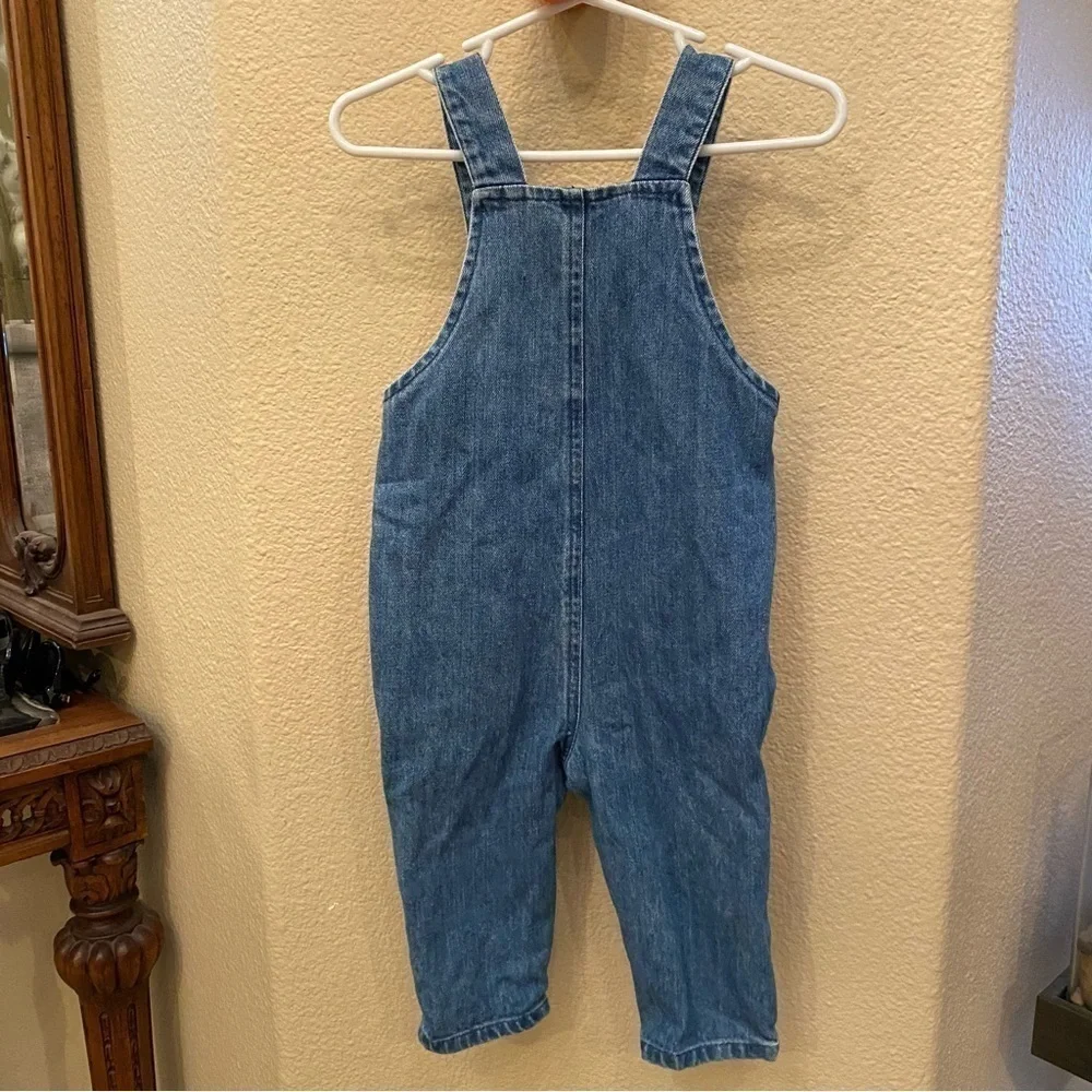 BABY BODEN Farm Life Jean Overalls Size 6-12M